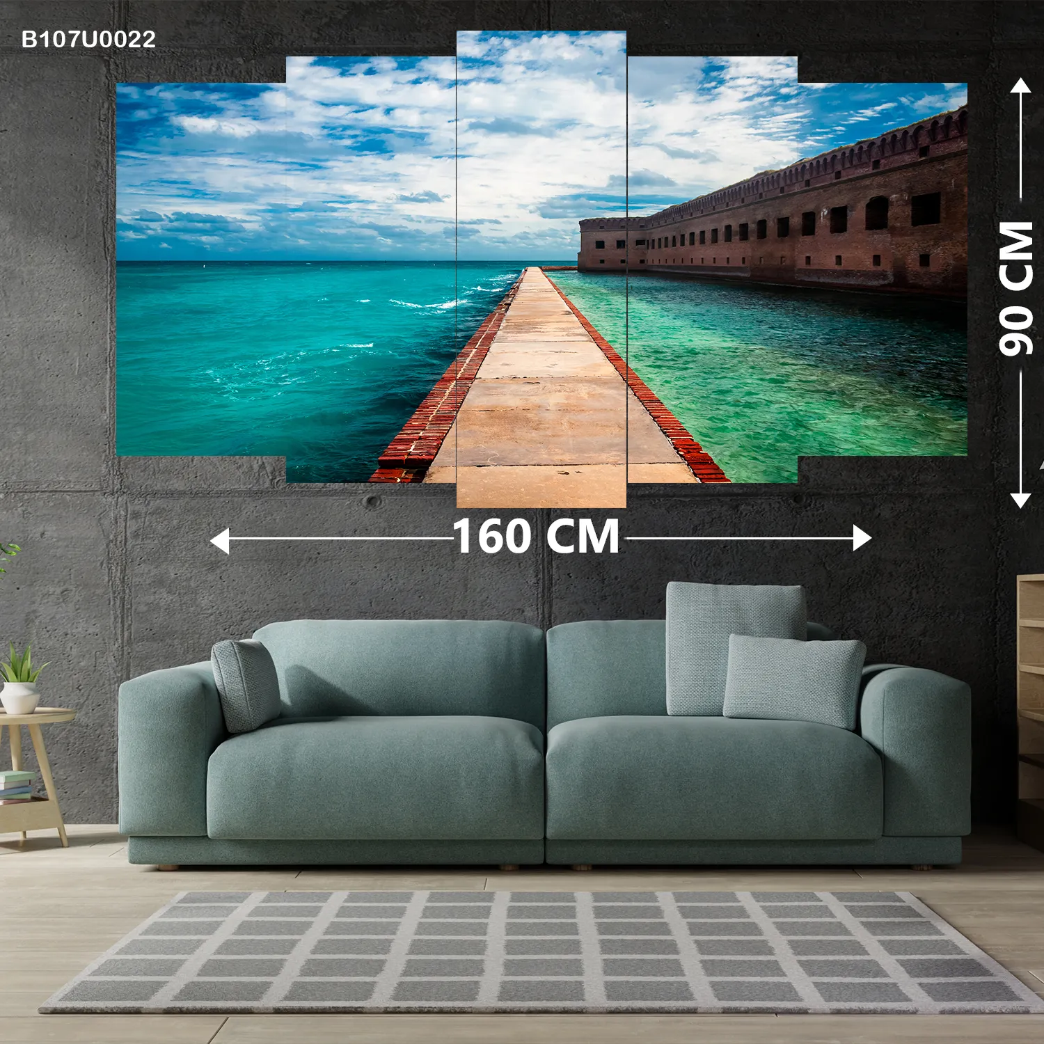 لوحة جدارية ممر بحري نحو القلعة