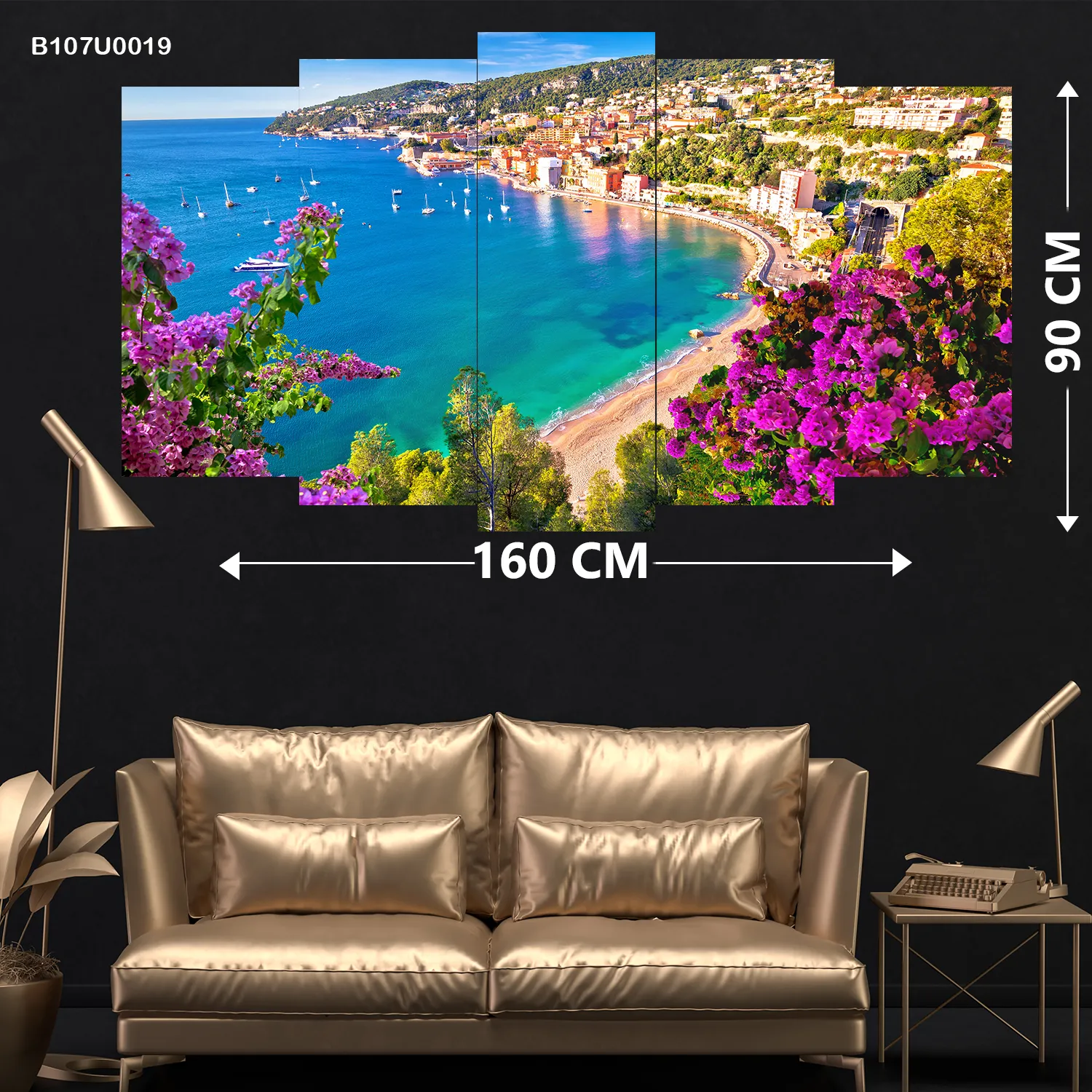 لوحة جدارية  ساحل المدينة الملون