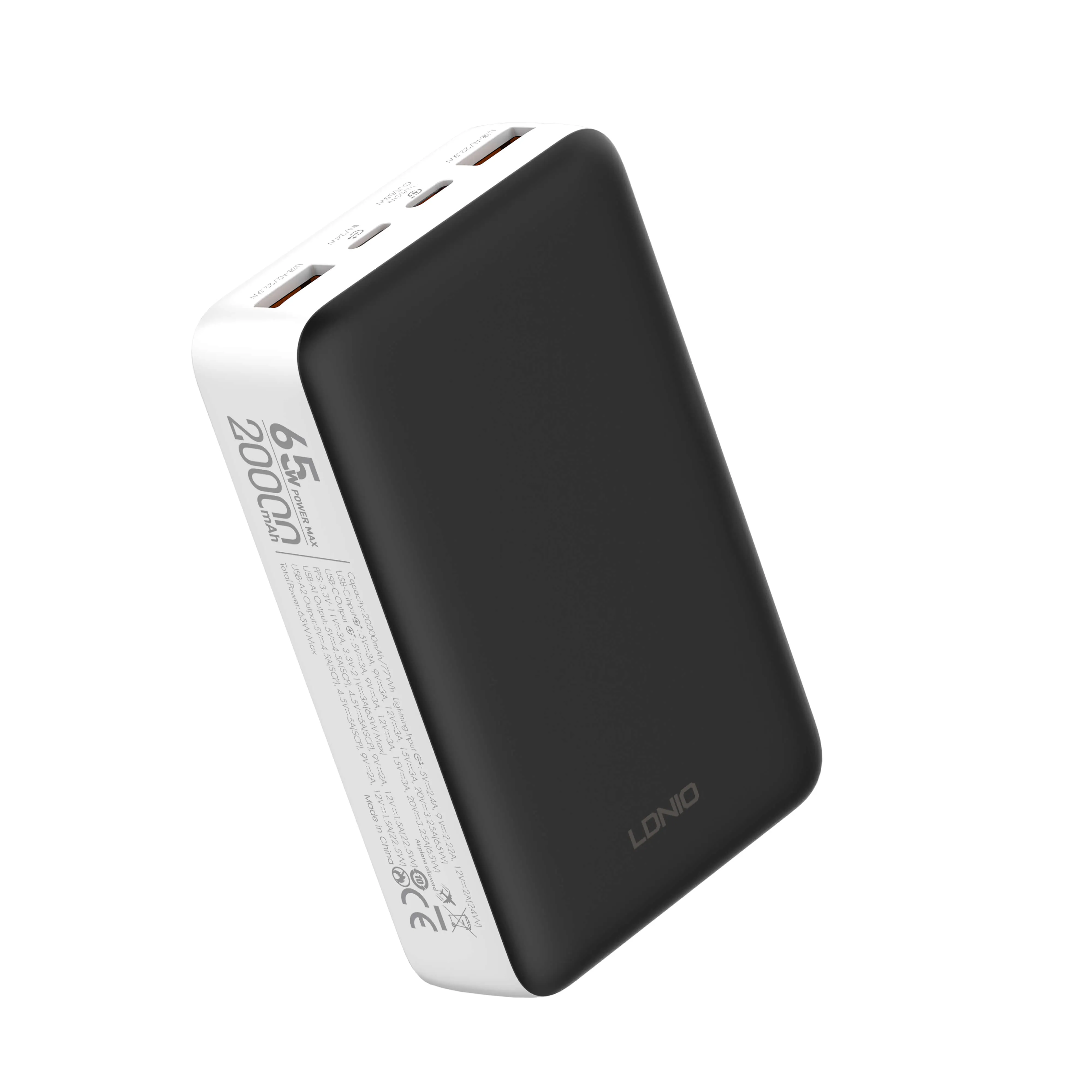 باوربنك موبايل LDNIO PQ27 20000mAh Fastcharging Power Bank